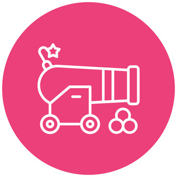 recommend clip art: Cannon vector icon. Can be used for Shooting iconset.