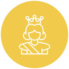 Queen vector icon. Can be used for Fairytale iconset.