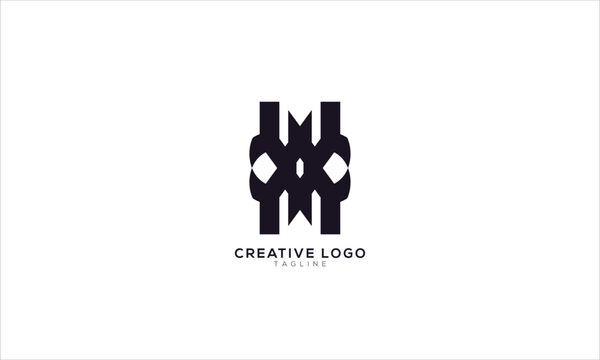 WM WMX XWM Abstract initial monogram letter alphabet logo design