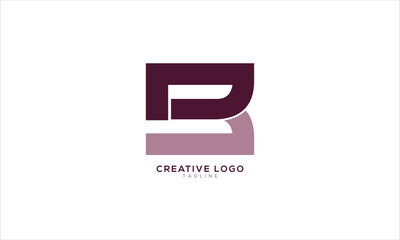 BL LB Abstract initial monogram letter alphabet logo design