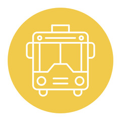 Bublic Transportation vector icon. Can be used for Coworking Space iconset.