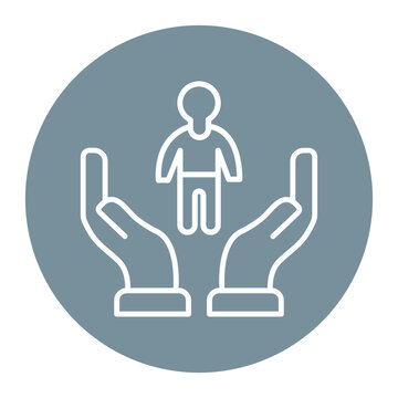 recommend clip art: Childcare vector icon. Can be used for Coworking Space iconset.
