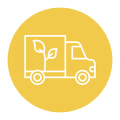 Delivery Truck vector icon. Can be used for Agriculture iconset.