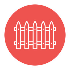 Fence vector icon. Can be used for Agriculture iconset.