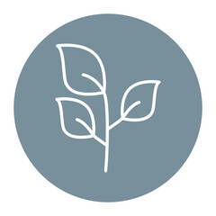 Leaf vector icon. Can be used for Agriculture iconset.