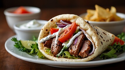Authentic Greek Gyros Delight 