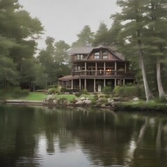 Fototapeta premium Lakehouse