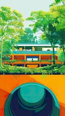 A worldwide network of secret gardens, each representing a different culture