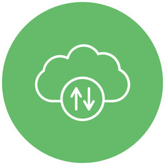 Cloud Backup vector icon. Can be used for Business and HR iconset.