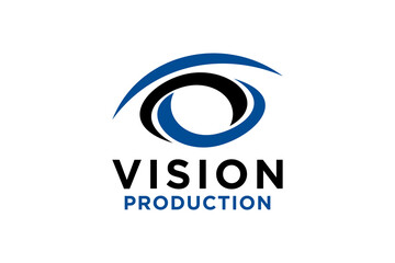Obraz premium Hitech eye medical clinic logo icon