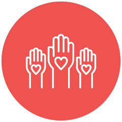 Obraz premium Unity in Diversity vector icon. Can be used for Teamwork iconset.