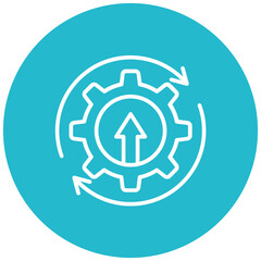 Continuous Improvement vector icon. Can be used for Core Values iconset.