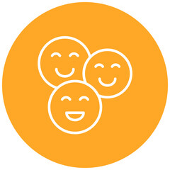 Positivity vector icon. Can be used for Core Values iconset.