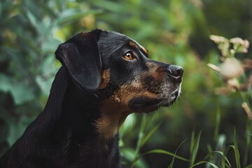 Obraz premium Dog on the meadow.