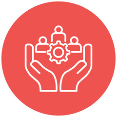 Workplace Culture vector icon. Can be used for Charity iconset.