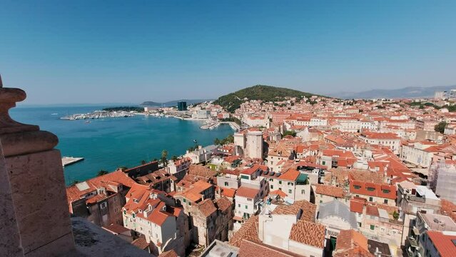 Aerial view of Split, Croatia
