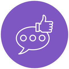 Feedback vector icon. Can be used for Action Plan iconset.