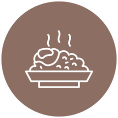 Nasi Goreng vector icon. Can be used for World Cuisine iconset.