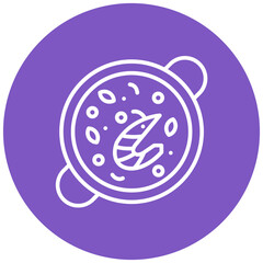 Paella vector icon. Can be used for World Cuisine iconset.