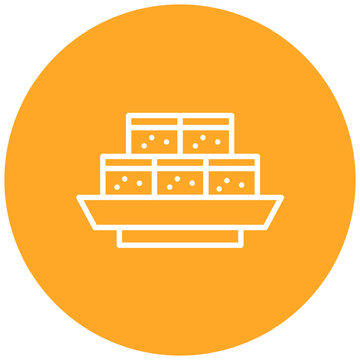 recommend clip art: Cornbread vector icon. Can be used for World Cuisine iconset.