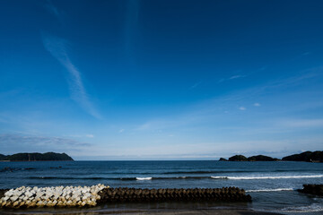 青空と海岸