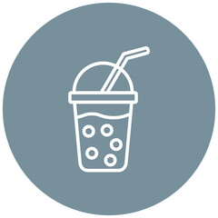 Boba vector icon. Can be used for World Cuisine iconset.