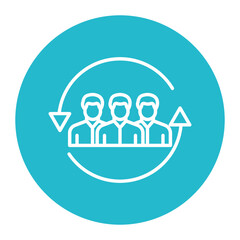 Team Sync vector icon. Can be used for Business and Finance iconset.