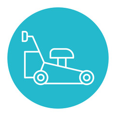 Lawn Mower vector icon. Can be used for Home Improvements iconset.