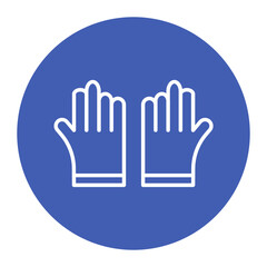 Obraz premium Protective Gloves vector icon. Can be used for Home Improvements iconset.