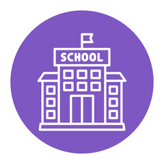 School vector icon. Can be used for Literature iconset.
