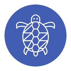Turtle vector icon. Can be used for Vacation and Tourism iconset.