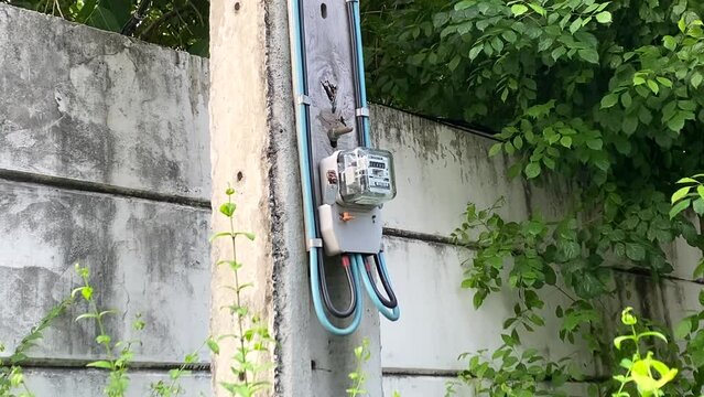 Electricity meters stuck in Thai villages
