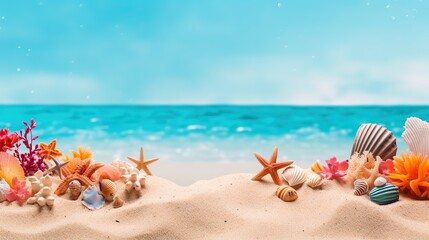 Coral reef in the sea