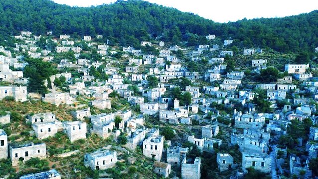 Behind Turkey&rsquo;s Abandoned Religious Ghost Town Kayak&ouml;y (Levissi) Abandoned Village fethiye 