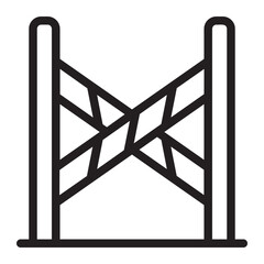 obstacle line icon