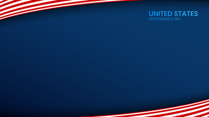 USA Independence day bannner presentation copyspace