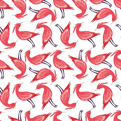 seamless pattern with birds