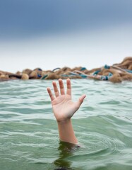 hand asking for help