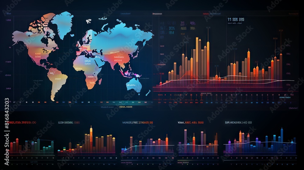 Poster insightful global business data analysis: unveiling international customer trends and financial insi