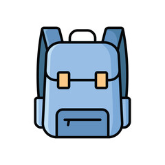 school bag icon vector design template simple and clean