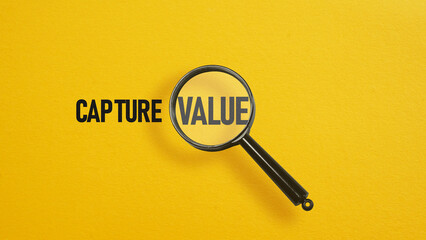 Capture Value is shown using the text under the magnifying glass
