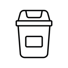 trash can icon vector design template simple and clean