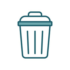 trash can icon vector design template simple and clean