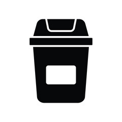 trash can icon vector design template simple and clean
