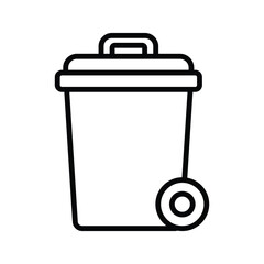 trash can icon vector design template simple and clean