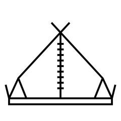 Tent Icon Design Vector Symbol Camp Travel Event