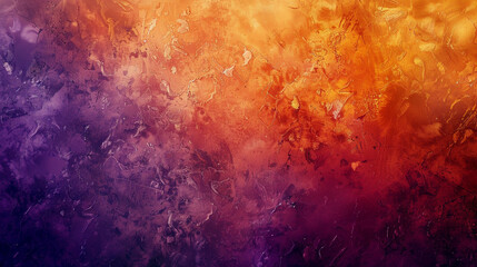 Abstract gradient background with a blend of vibrant burnt orange and deep purple, featuring textured patterns and a sense of depth