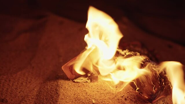 Burning and smoldering passport. passport of a citizen of the Russian Federation