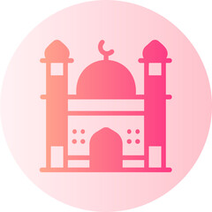 mosque gradient icon