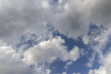 cloudy weather sky with clouds of white and gray